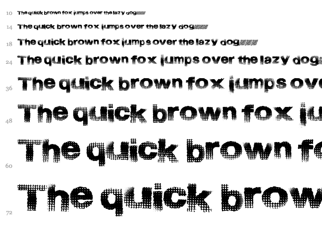 Start Menu font waterfall