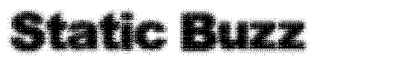 Static Buzz font