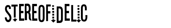 Stereofidelic font