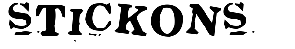 Stickons font