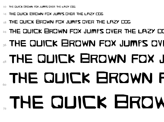 Streetlight font waterfall