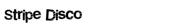 Stripe Disco font