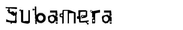 Subamera font