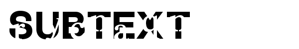 Subtext font