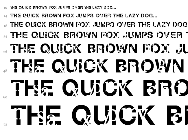 Subtext font waterfall