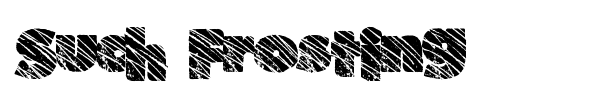 Such Frosting font
