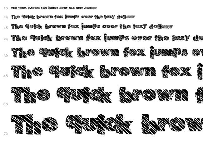 Such Frosting font waterfall
