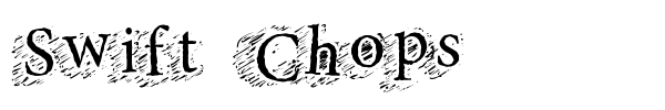 Swift Chops font preview