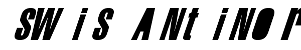 Swis AntiNormal font