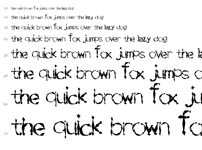 Sword Fighting font waterfall