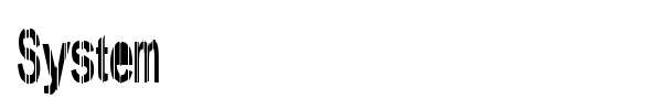 System font