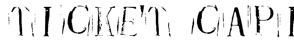 Ticket Capitals font