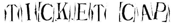 Ticket Capitals font preview