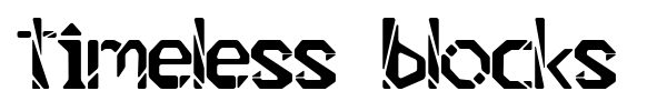 Timeless Blocks font