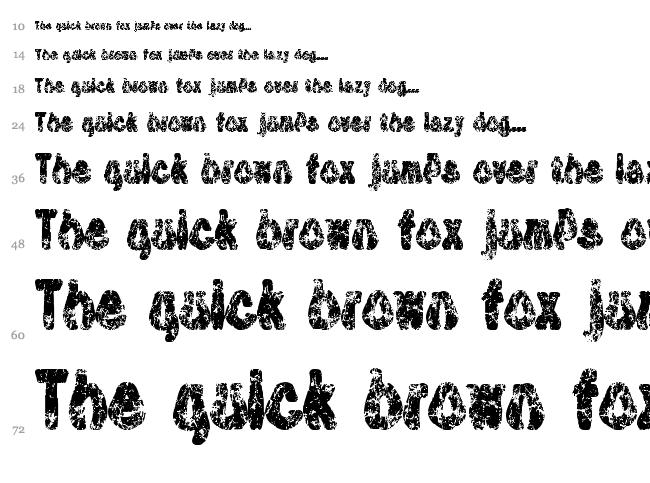 Tioem Black Distressed font waterfall