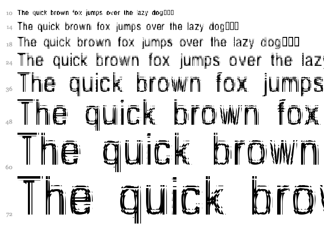 Too Damn Drunk font waterfall