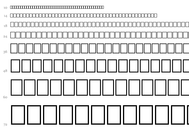 Tramix font waterfall