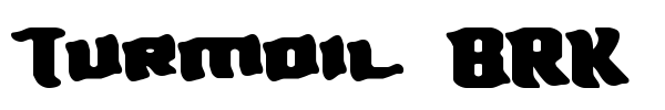 Turmoil BRK font