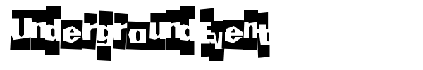 Underground Event font
