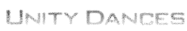 Unity Dances font preview