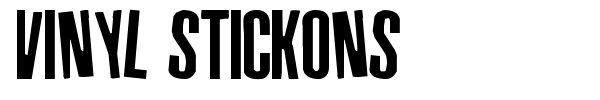 Vinyl Stickons font