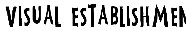 Visual Establishment font