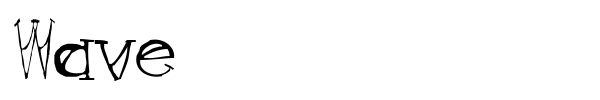 Wave font preview