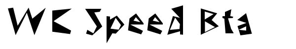 WC Speed Bta font