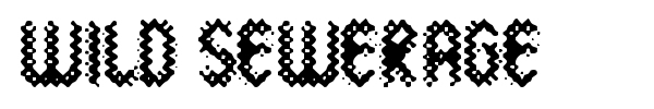 Wild Sewerage font