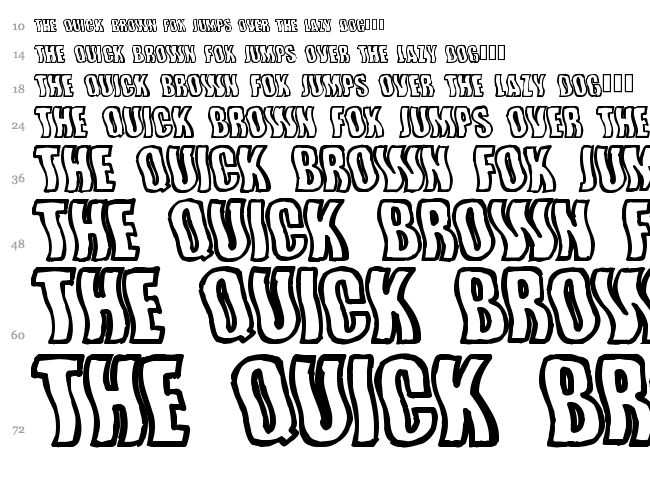 Wishful Waves font waterfall