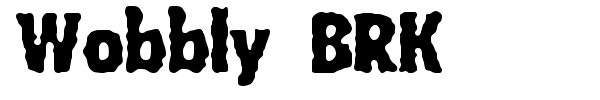 Wobbly BRK font