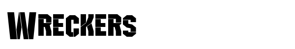 Wreckers font