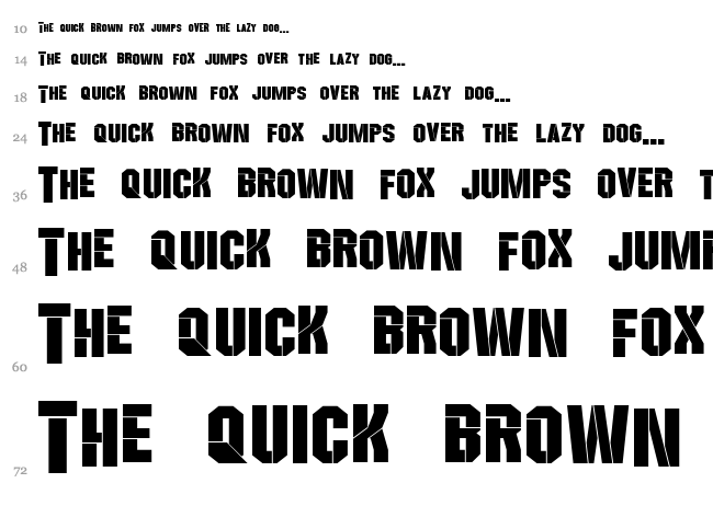 Wreckers font waterfall