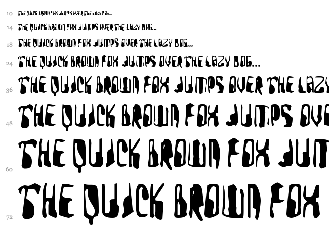 Yellow Pills font waterfall
