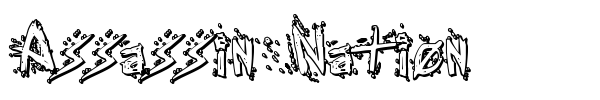 Assassin Nation font preview