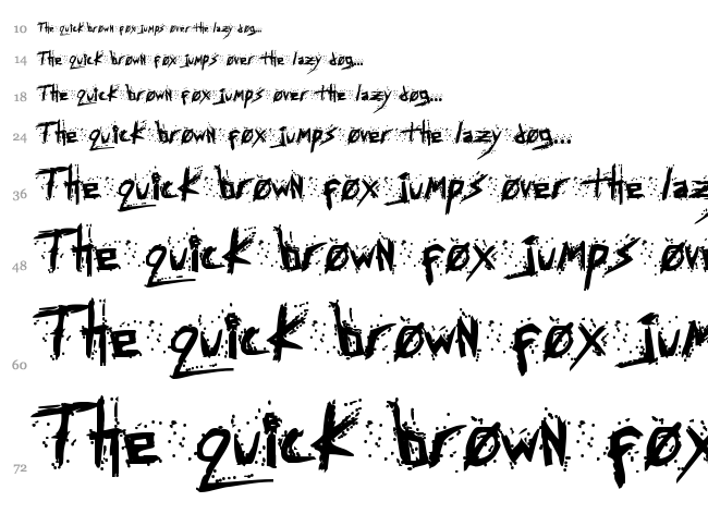 Assassin Nation font waterfall