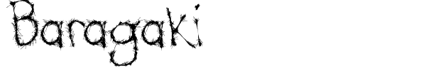 Baragaki font
