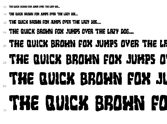 Beastian font waterfall