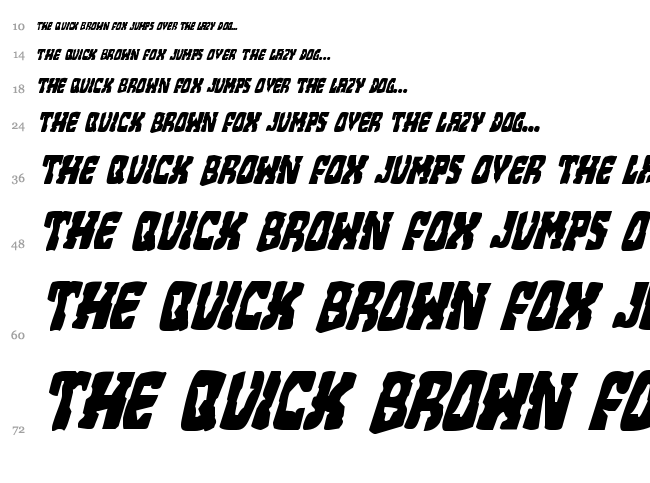 Beastian font waterfall
