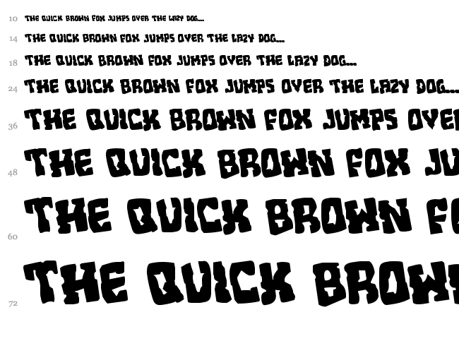 Beastian font waterfall