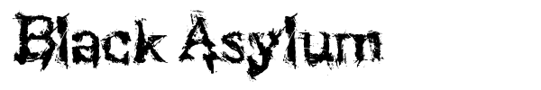 Black Asylum font