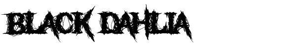 Black Dahlia font