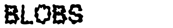 Blobs font
