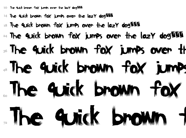 BlockWood font waterfall