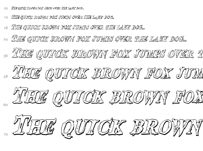 Blood Crow font waterfall