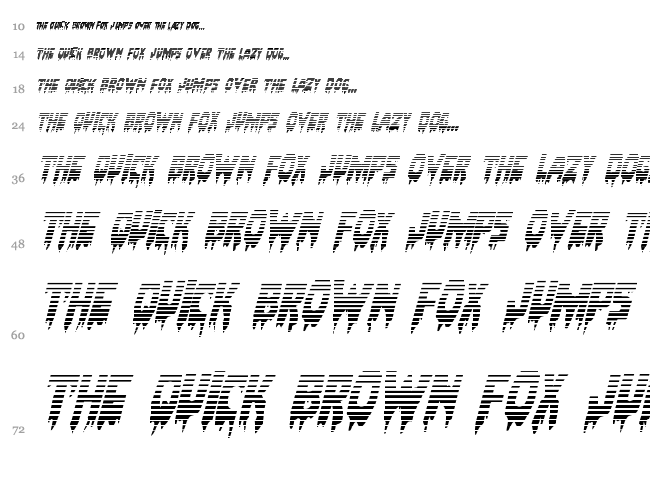 Bloodlust font waterfall