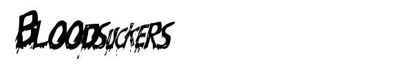 Bloodsuckers font