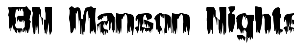 BN Manson Nights font