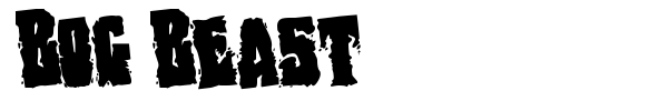 Bog Beast font
