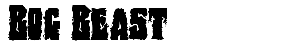 Bog Beast font preview